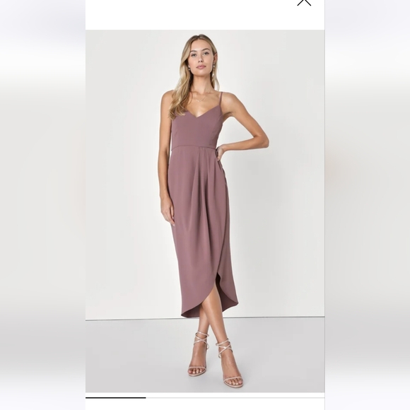 Lulus Midi Dress - Picture 1 of 3